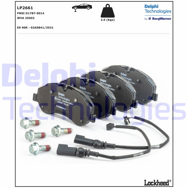 DELPHI LP2661 set placute...